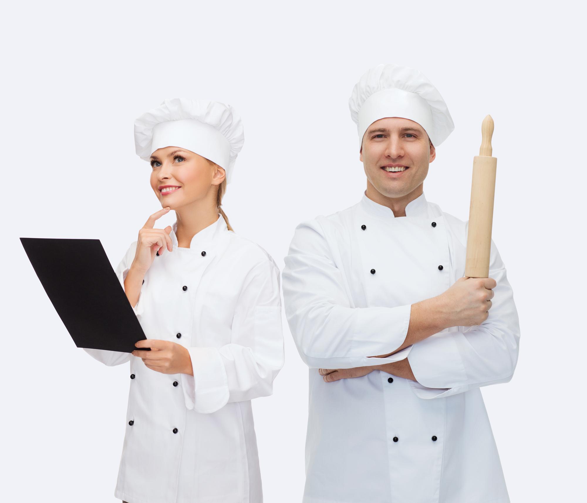 Chef demonstrating technique in workshop